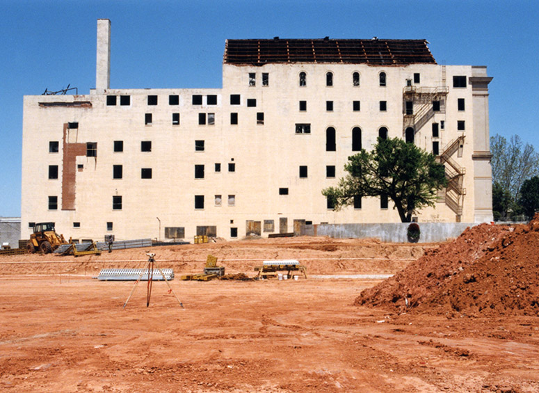 Memorial Construction begins, and the Survivor Tree is treated with utmost care.