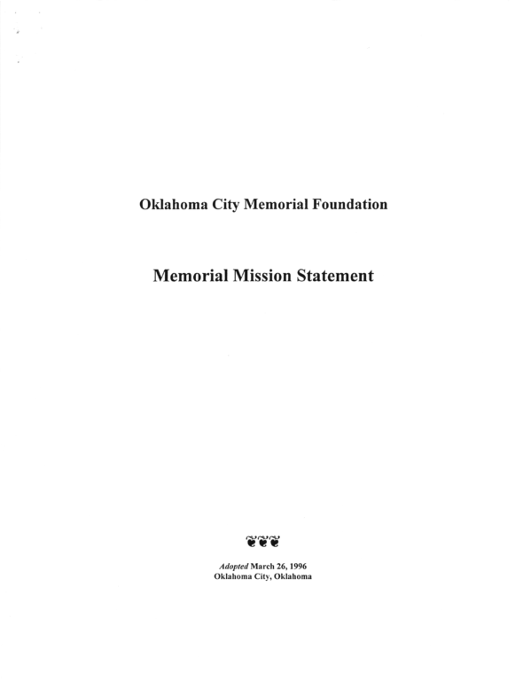 Memorial Mission Statement