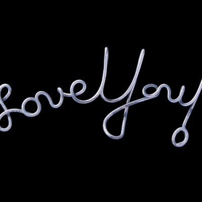 “Love You!” Made from Wire