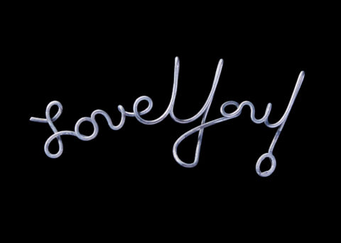 “Love You!” Made from Wire