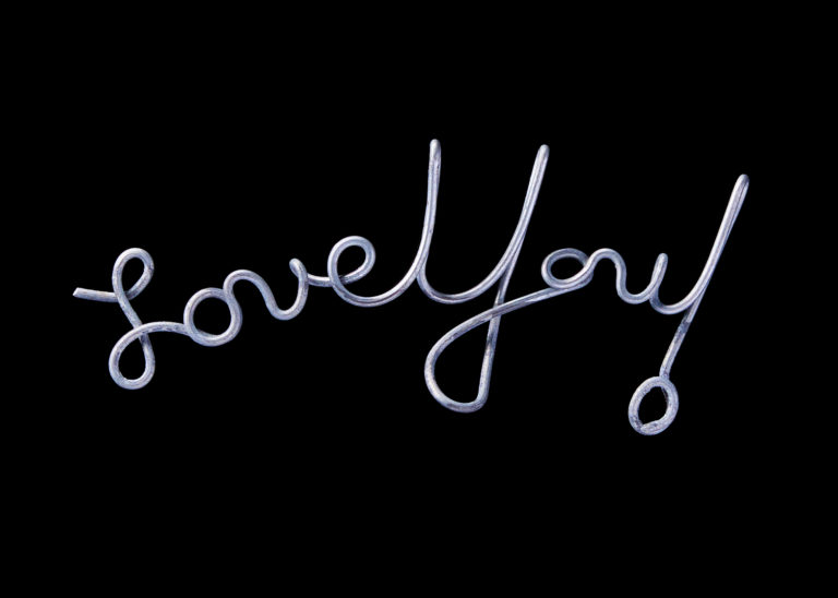 “Love You!” Made from Wire