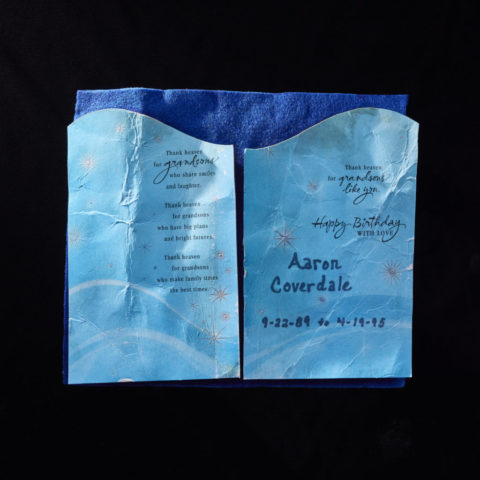 Happy Birthday Card from Grandma to Grandson, Aaron Coverdale