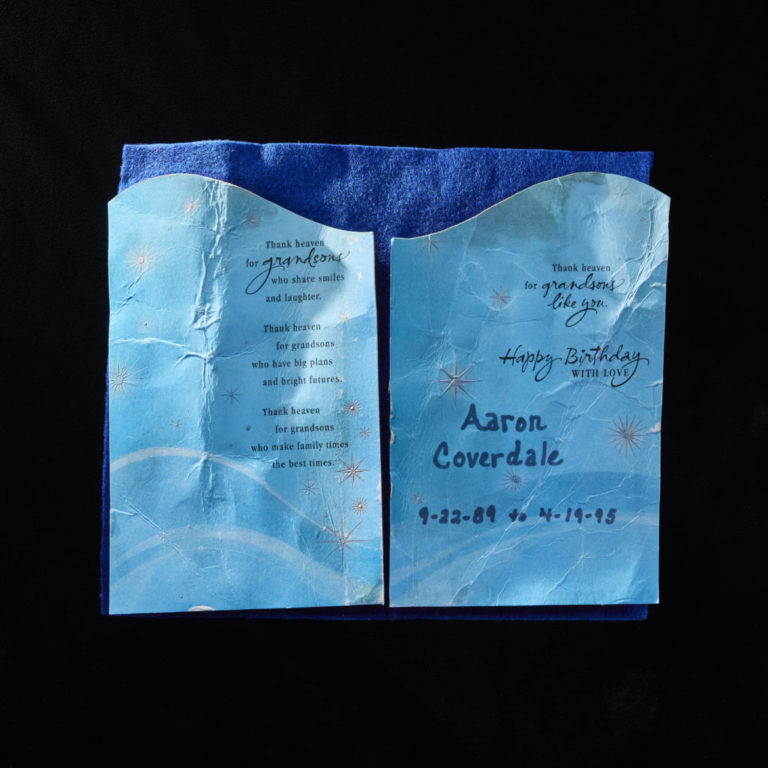 Happy Birthday Card from Grandma to Grandson, Aaron Coverdale